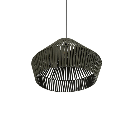 GLOBOSTAR® NUI 205-0070 Boho Κρεμαστό Φωτιστικό Οροφής με Ντουί 1 x E27 AC 220-240V IP20 - Πρασίνο - M60 x Π60 x Υ41cm