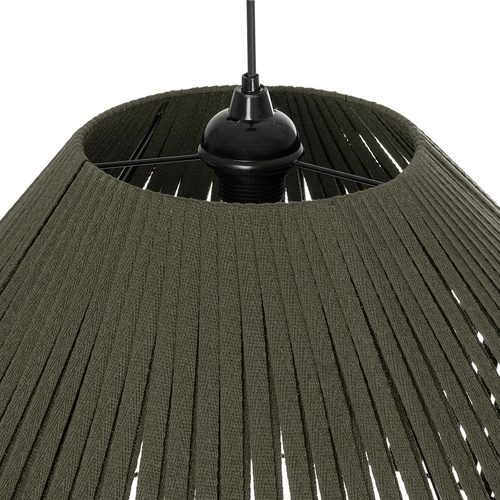 GLOBOSTAR® NUI 205-0070 Boho Κρεμαστό Φωτιστικό Οροφής με Ντουί 1 x E27 AC 220-240V IP20 - Πρασίνο - M60 x Π60 x Υ41cm