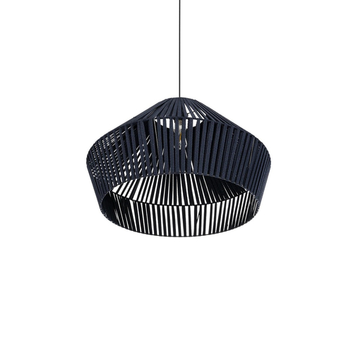 GLOBOSTAR® NUI 205-0072 Boho Κρεμαστό Φωτιστικό Οροφής με Ντουί 1 x E27 AC 220-240V IP20 - Μπλε - M60 x Π60 x Υ41cm