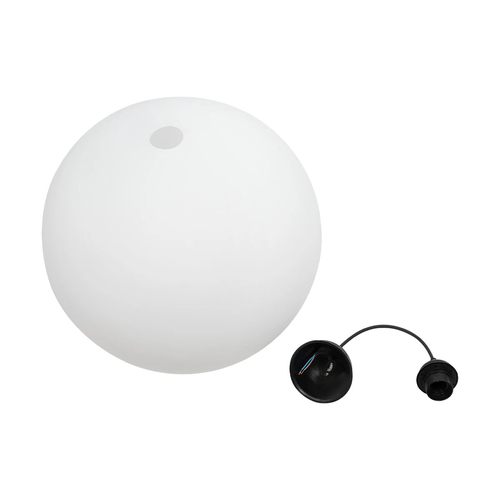 GLOBOSTAR® GABIA 206-0002 Μοντέρνο Κρεμαστό Φωτιστικό Οροφής με Ντουί 1 x E27 AC 220-240V IP20 - Λευκό - Μ40 x Π40 x Υ42cm