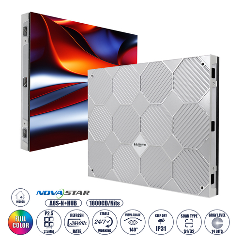 GLOBOSTAR® LUXCORE 41004 Οθόνη Video Wall P2.5 Καμπίνα 64x48cm LED 140W 3840Hz 49152 Dots ≥1800cd/㎡ Nits AC 220-240V Εσωτερικού Χώρου IP31 Full Color S1/32 14Bits - Κάρτα NovaStar A8S-N+HUB - Front Magnetic Service - Kinglight SMD2121 & CZCL Driver - Μ64 x Π9 x Υ48cm - 2 Χρόνια Εγγύηση