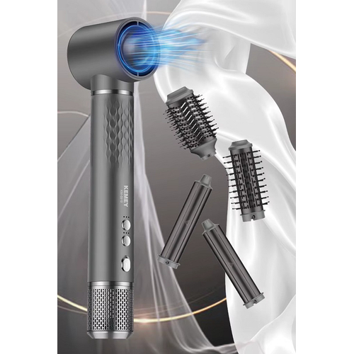 Πιστολάκι & ηλεκτρική βούρτσα μαλλιών - 5in1 - KM-6919 - Kemei