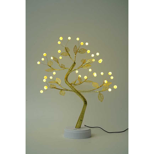 Χριστουγεννιάτικο επιτραπέζιο διακοσμητικό δεντράκι με φωτισμό - 153124 - Warm White