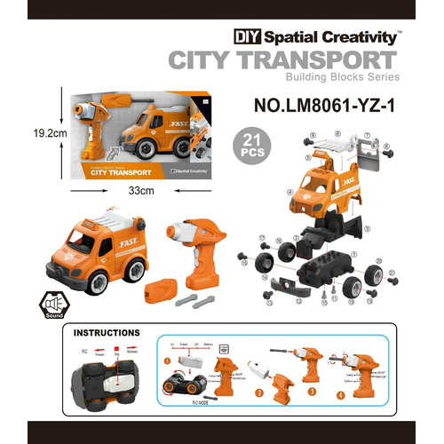 Συναρμολογούμενο όχημα - City Transport - LM8051 - 856855