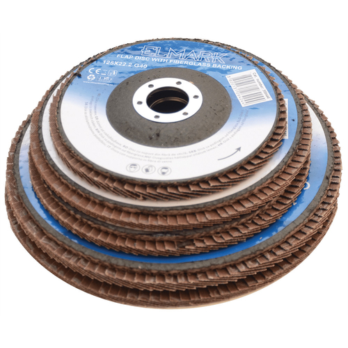 FLAP DISC WITH FIBERGLASS BACKING 150X22.2 G120