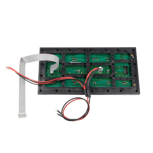 GLOBOSTAR® MODULCO 90382 Module Πλακίδιο Κυλιόμενης Ψηφιακής Επιγραφής/Οθόνης 32x16cm P10 LED 40W Nits ≥5500cd/㎡ DC 5V Αδιάβροχο IP65 Ψυχρό Λευκό 6000K - Μ32 x Π16 x Υ1.5cm - 2 Χρόνια Εγγύηση