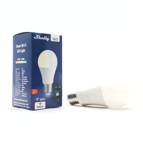 3800235262122 | Shelly DUO A60 E27 DIM 2700-6500K Wi-Fi - EAN 3800235262122