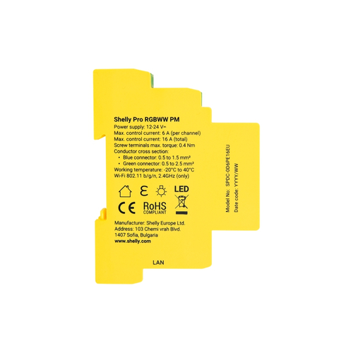 3800235268216 | Shelly Pro RGBW PM - EAN 3800235268216