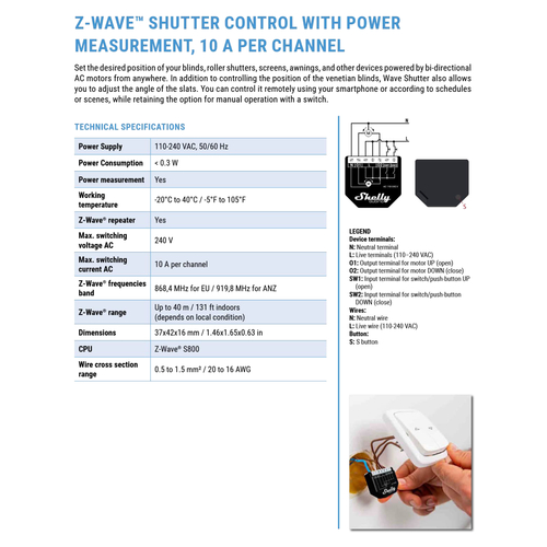 3800235269008 | Shelly Qubino Wave Shutter - EAN 3800235269008