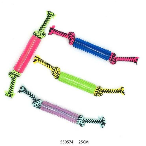 Παιχνίδι σκύλου σχοινί με μασητικό - 25cm - 12pcs - 550574