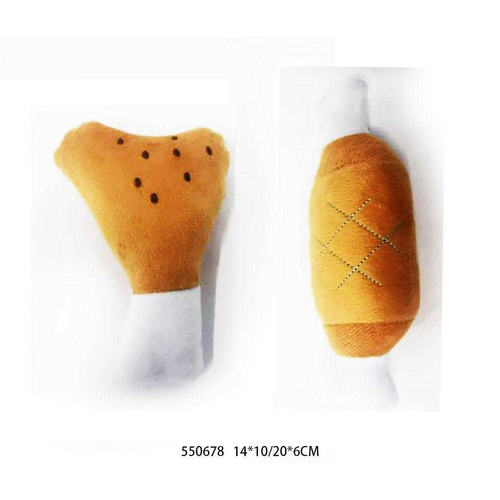 Λούτρινο παιχνίδι σκύλου κόκκαλο - 14x10cm/20x6cm - 12pcs - 550678