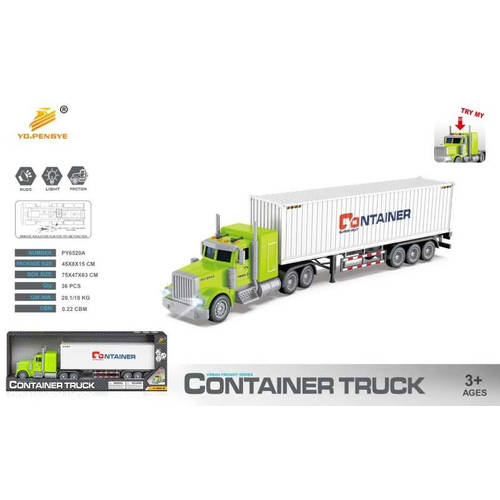 Παιδικό όχημα Container με ήχο και φωτισμό - PY6520A - 917169