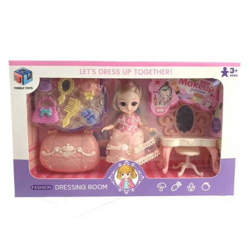 Σετ κούκλα με αξεσουάρ ομορφιάς - 6688-26-DIY - 917465