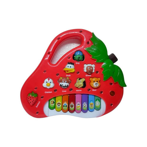 Εκπαιδευτικό πιάνο Φράουλα με ήχους ζώων - 2216A-15 - 917241