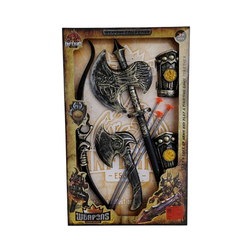 Σετ αρχαίου πολεμιστή με πανοπλία και αξεσουάρ - 205-13 - 917278