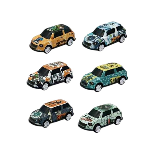 Σετ μεταλλικά αυτοκινητάκια - Pull Back - 6pcs - 562-27 - 917341