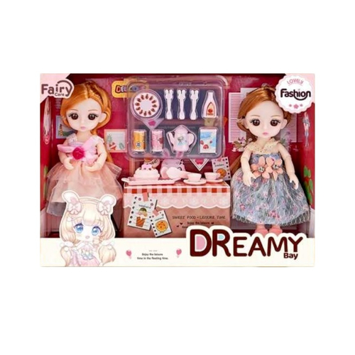 Kούκλες Vintage με σετ τσαγιού - 6643 - 917365