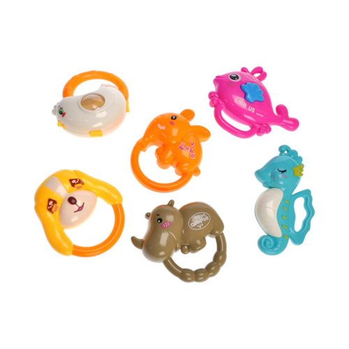 Σετ βρεφικές κουδουνίστρες & μασητικά - TG8382-16 - 6pcs - 917393