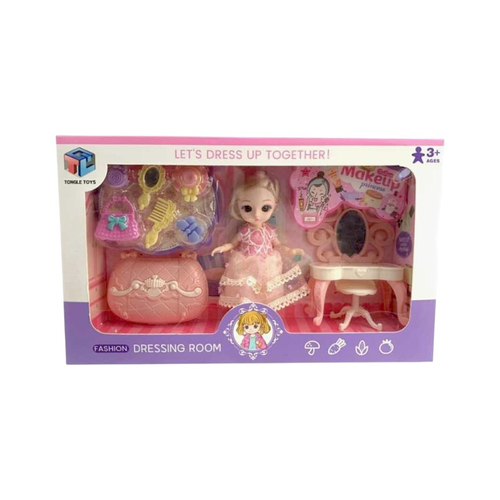 Σετ κούκλα με αξεσουάρ ομορφιάς - 6688-26-DIY - 917465