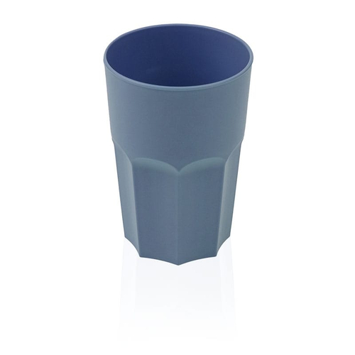 Μεγάλο Ποτήρι Πολυγωνικό 500ml Μπλε