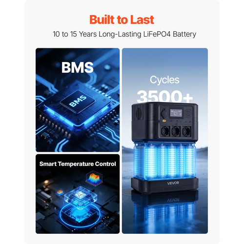 Φορητός σταθμός παραγωγής ενέργειας VEVOR με ηλιακό πάνελ 200W, σταθμός παραγωγής ενέργειας με ηλιακή γεννήτρια 1200W, εφεδρική μπαταρία LiFePO4 806Wh με 9 θύρες εξόδου για οικιακή έκτακτη ανάγκη, κάμπινγκ σε εξωτερικούς χώρους, ταξίδια με τροχόσπιτο