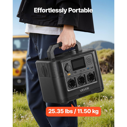 Φορητός σταθμός παραγωγής ενέργειας VEVOR, σταθμός παραγωγής ενέργειας με ηλιακή γεννήτρια 1200W, εφεδρική μπαταρία LiFePO4 806Wh με 9 θύρες εξόδου για οικιακή έκτακτη ανάγκη, κάμπινγκ σε εξωτερικούς χώρους, ταξίδια με τροχόσπιτο (δεν περιλαμβάνεται ηλιακό πάνελ)