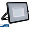 V-TAC Προβολέας LED SMD Slim 50W 100° 5750lm IP65 Samsung Chip G2 High Lumen Μαύρο Σώμα Ψυχρό Λευκό 21761
