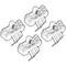 PEUGEOT 208 5D 4/12+ KIT ΑΚΡΑ (ΠΟΔΙΑ) ΓΙΑ ΜΠΑΡΕΣ NORDRIVE