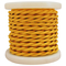 ELVHX - EL338013 | Textile Cable Τwist 2x0.75mm²- ρολλό 10mt – KIΤΡΙΝΟ ΣΚΟΥΡΟ