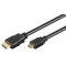 GOOBAY καλώδιο HDMI σε HDMI Mini με Ethernet 31931, 4K 3D, 30AWG, 1.5m