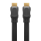 GOOBAY καλώδιο HDMI 2.0 με Ethernet 61280, flat, 18Gbit/s, 4K, 3m, μαύρο
