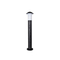 GloboStar® GARDENIO 203-0247 Μοντέρνο Επιδαπέδιο Φωτιστικό Φαναράκι Μονόφωτο 1 x E27 IP44 Μαύρο Πλαστικό Σώμα - Μ15 x Π15 x Υ85cm