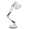 GloboStar® DESK 01539 Μοντέρνο Επιτραπέζιο Φωτιστικό Γραφείου Μονόφωτο Μεταλλικό Λευκό Φ15 x Υ67cm