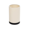 GloboStar® CYLINDER 203-0183 Μοντέρνο Επιτραπέζιο Φωτιστικό Μονόφωτο 1 x E27 IP20 Μαύρη Βάση με Λευκό Υφασμα - Μ14 x Π14 x Υ21cm