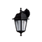 GloboStar® SOLME 203-0211 Vintage Επιτοίχιο Φωτιστικό Φαναράκι Μονόφωτο 1 x E27 IP44 Μαύρο Πλαστικό Σώμα - Μ19 x Π15 x Υ35cm