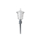 GloboStar® ZARDIN 203-0241 Vintage Καρφωτό Φωτιστικό Φαναράκι Μονόφωτο 1 x E27 IP44 Λευκό Πλαστικό Σώμα - Μ16 x Π16 x Υ51cm