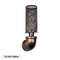GloboStar® RAZA 01105 Vintage Επιτοίχιο Φωτιστικό Απλίκα Μονόφωτο 1 x E27 IP20 Χάλκινο Μέταλλο - Μ13 x Π12 x Υ38cm