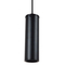 GloboStar® CANNON 01275 Μοντέρνο Κρεμαστό Φωτιστικό Κύλινδρος Μονόφωτο 1 x GU10 Μαύρο Μέταλλο - Μ6 x Π6 x Y20cm