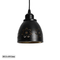 GloboStar® COOLIE 01479 Μοντέρνο Κρεμαστό Φωτιστικό Μονόφωτο Καμπάνα 1 x E27 IP20 Μαύρο & Χρυσό Μέταλλο - Μ12.5 x Π12.5 x Υ11.5cm