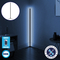 Μοντέρνο Minimal Επιδαπέδιο Μαύρο Φωτιστικό 200cm LED 32 Watt με Ασύρματο Χειριστήριο RF & Dimmer Ψυχρό Λευκό 6000k GloboStar ALIEN Design GLOBO-200-1
