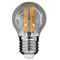 GloboStar® 99065 Λάμπα E27 G45 Γλομπάκι LED LONG FILAMENT 6W 600 lm 320° AC 85-265V Edison Retro με Φιμέ Γυαλί Θερμό Λευκό 2700 K Dimmable
