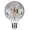 GloboStar® 99139 Λάμπα E27 G125 Γλόμπος LED SOFT SPIRAL FILAMENT 6W 470 lm 320° AC 85-265V Edison Retro με Φιμέ Γυαλί Θερμό Λευκό 2700 K Dimmable
