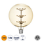 GloboStar® 99210 Λάμπα LED MTX Diode HP E27 BLL150 MTX BALLOON Γλόμπος 1.6W 140lm 360° AC 220-240V IP20 Φ15 x Υ19.5cm Ultra Θερμό Λευκό 2200K με Μελί Γυαλί - 3 Χρόνια Εγγύηση