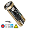 GloboStar® T10 W5W 81116 Λάμπα Αυτοκίνητου  3rd Generation Can-Bus Extreme Series LED 3 SMD 3030 3W 360lm 360° DC 12V IP20 Κόκκινο