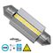 GloboStar® C5W 81339 Λάμπα Αυτοκινήτου 39mm FESTOON  3rd Generation Can-Bus Extreme Series LED 7 SMD 3030 7W 1050lm 120° DC 12V IP20 Ψυχρό Λευκό 6000K