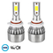 GloboStar® 82009 HB3 9005 C6 Line KIT Βασικού Φωτισμού Αυτοκινήτου & Φορτηγού 1st Generation Can-Bus Series LED CREE CXB COB 72W 7600lm DC 8-48V Αδιάβροχο IP65 Ψυχρό Λευκό 6000K