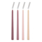 GloboStar® AUTUMN-CALM 35207 ΣΕΤ 4 Αρωματικά Κεριά Κηροπηγίου Παραφίνης με Άρωμα Άγριο Τριαντάφυλλο Πολύχρωμα Μ2 x Π2 x Υ25cm