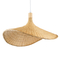 GloboStar® CUBA 01719 Boho Κρεμαστό Φωτιστικό Ανάρτηση Μονόφωτο 1 x E27 IP20 Μπεζ Ξύλο - Μ53 x Π53 x Υ30cm