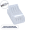 GloboStar® 70688 Ενωτικός Σύνδεσμος για Πολύχρωμη Ταινία LED 10mm 4 PIN σε Καλώδιο Τροφοδοσίας Ατερμάτιστο 4 PIN Μ2.1 x Π1.3 x Υ0.7cm Διάφανο
