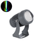 GloboStar® SPOT-FENIA 90137 Σποτ Φωτισμου Wall Washer LED 10W 1000lm 5° DC 24V DMX512 Αδιάβροχο IP65 D7 x H12cm RGB - Γκρι Ανθρακί - 3 Years Warranty